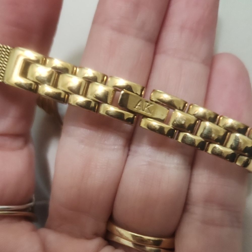 Anne Klein Gold-Tone Mesh Bracelet Watch - Picture 3 of 7